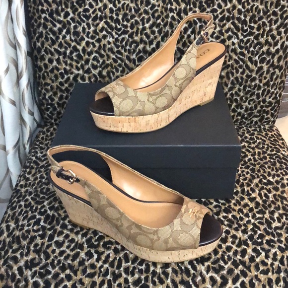 Brand new Coach wedges - Picture 2 of 6